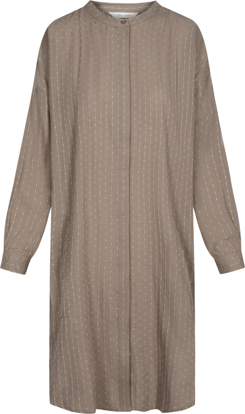 GAI+LISVA Oline Cotton Shirt Dress Shirt 981 Taupe