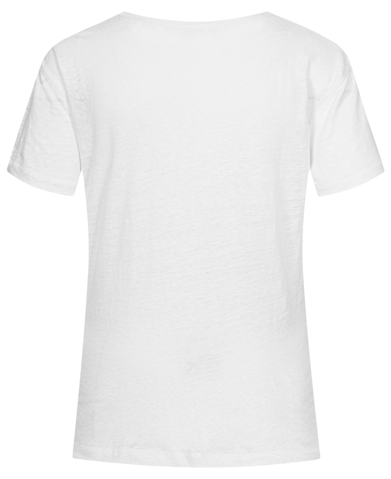 GAI+LISVA Sif Linen Tee Shirt Top 100 White