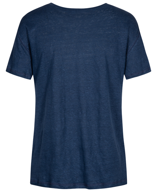 GAI+LISVA Sif Linen Tee Shirt Top 453 Navy
