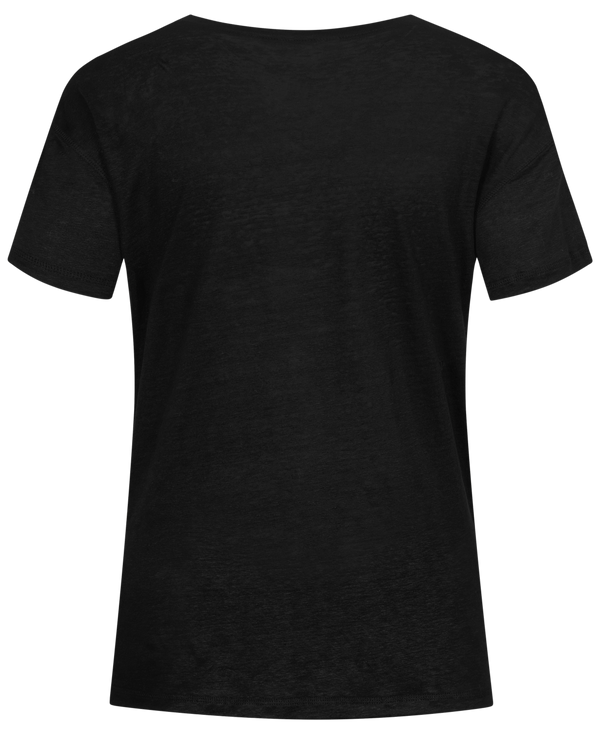 GAI+LISVA Sif Linen Tee Shirt Top 650 Black