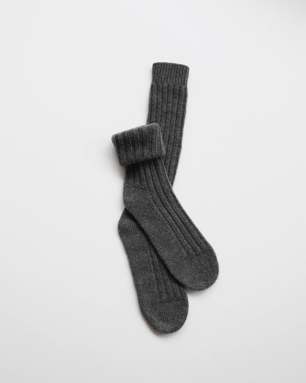 GAI+LISVA Sisse Cashmere socks Knit 605 Dark Grey
